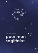 Étoiles scintillantes pour mon Sagittaire